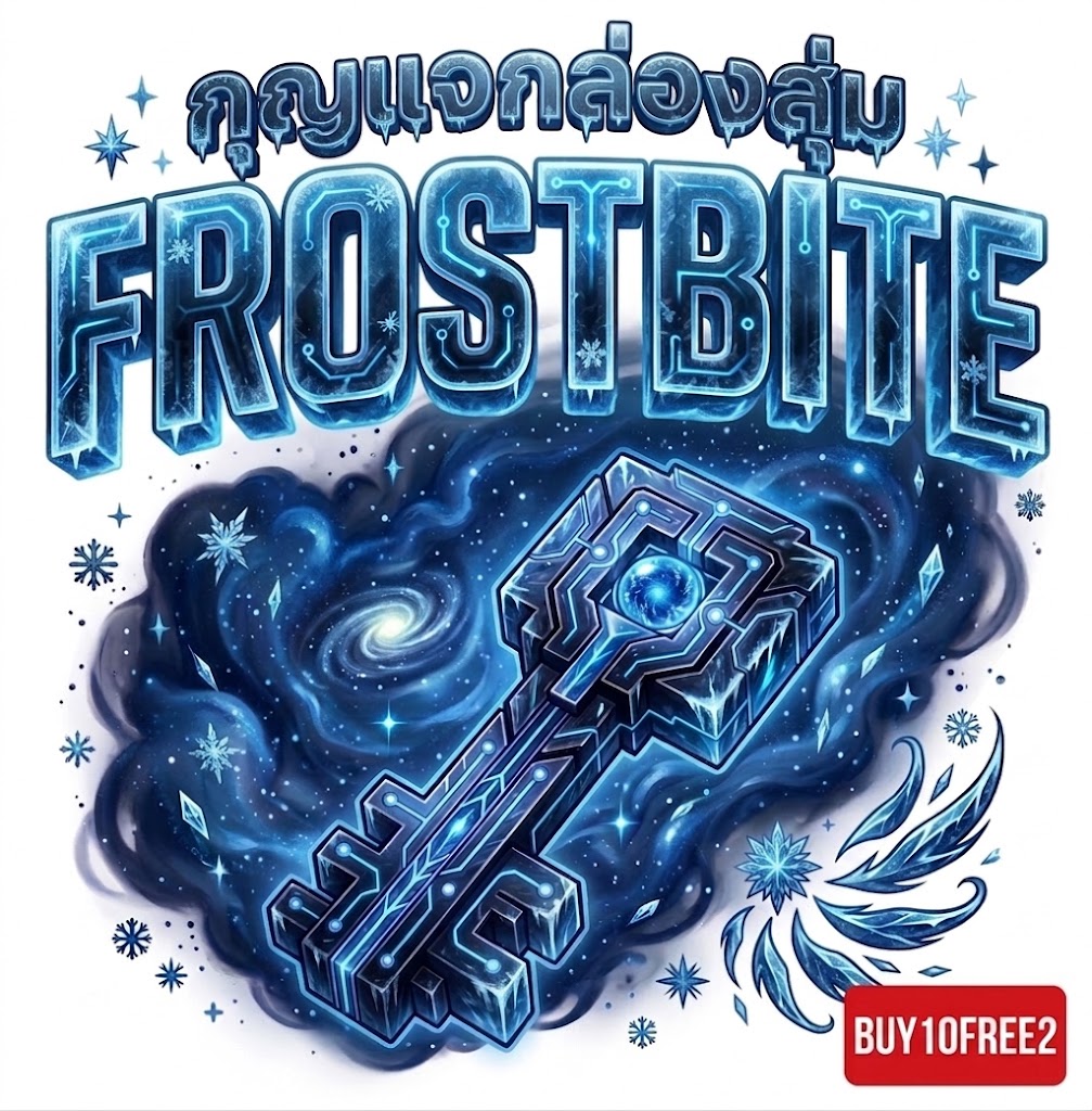 กุญแจกล่องสุ่ม FROSTBITE (ซื้อ10ฟรี2)